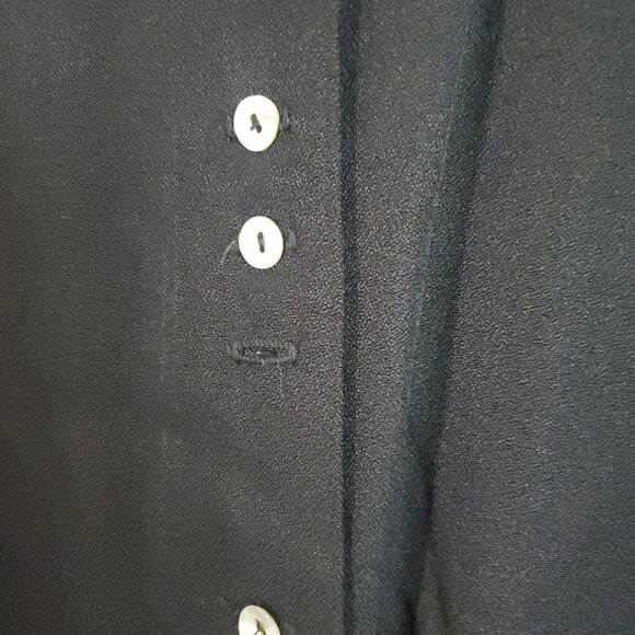 Women's 90s Vintage Top Black 5/6 Sleeveless Goth Grunge Business Casual - Picture 5 of 14